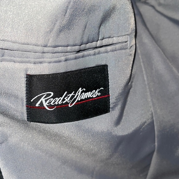 Men’s 2 Piece Suit. Gray. Pinstripe. Reed St. James Jacket 32 X 29 Pant Set. - Picture 4 of 11